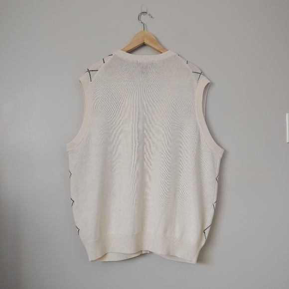 Roundtree & Yorke Knit Sweater Vest Button Up Wool Blend Size XL - Picture 2 of 9